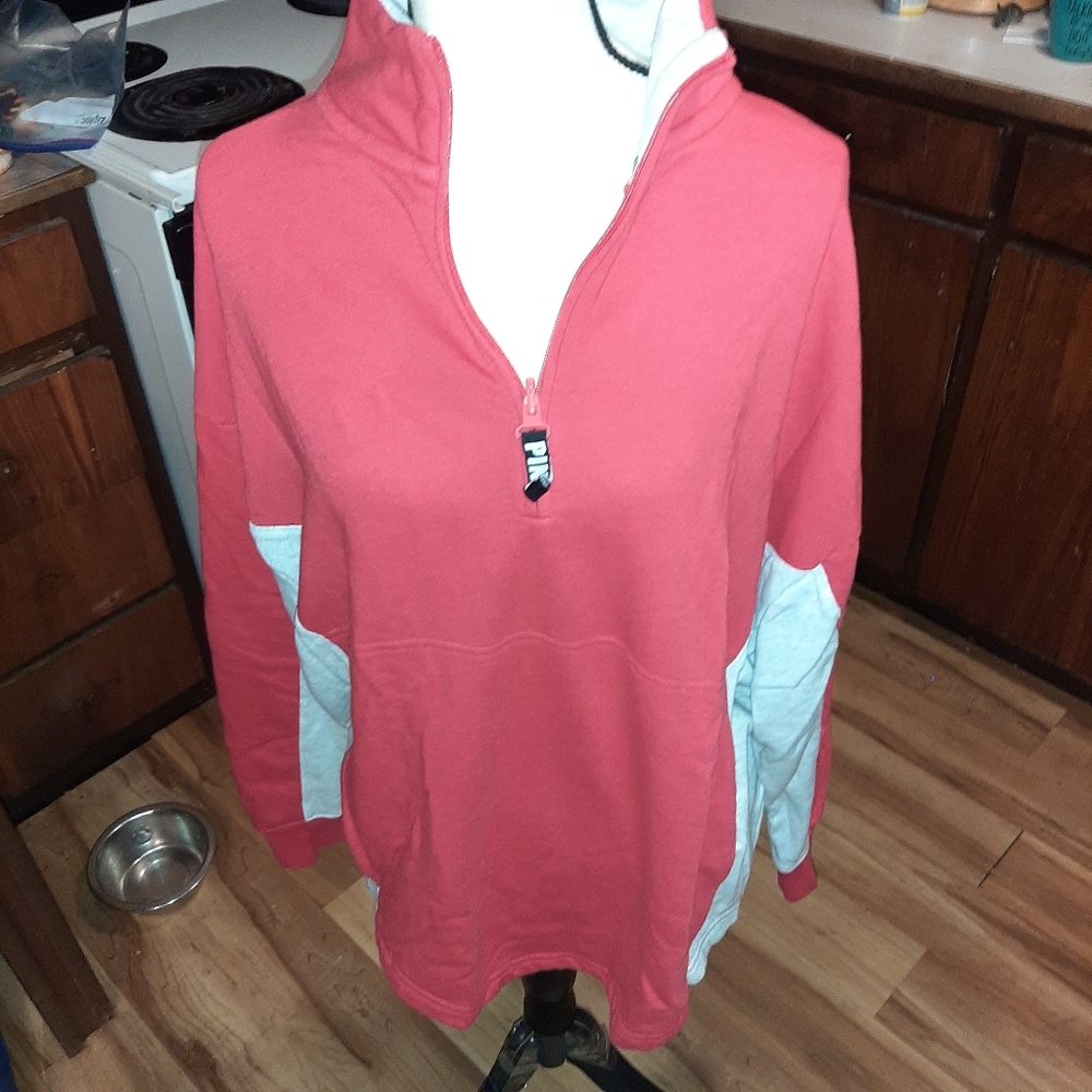 5/2021 vs pink half zip
